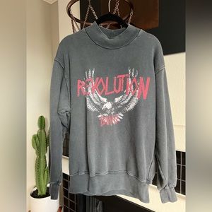 Anine Bing Revolution Mock Neck Sweatshirt